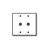 Leviton 84062-40 Commercial Grade 2-Gang Phone or Cable Outlet .406" dia. Hole - Box Mount